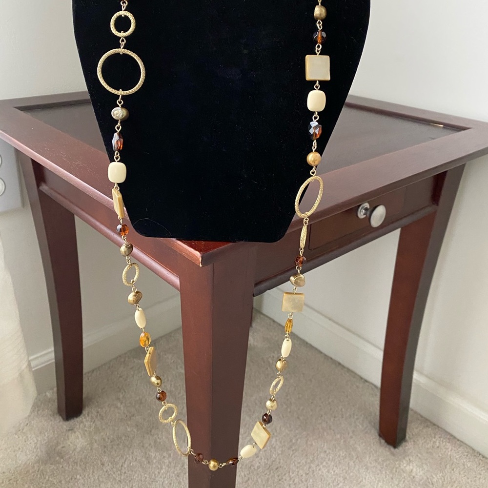 Lia Sophia long charm necklace